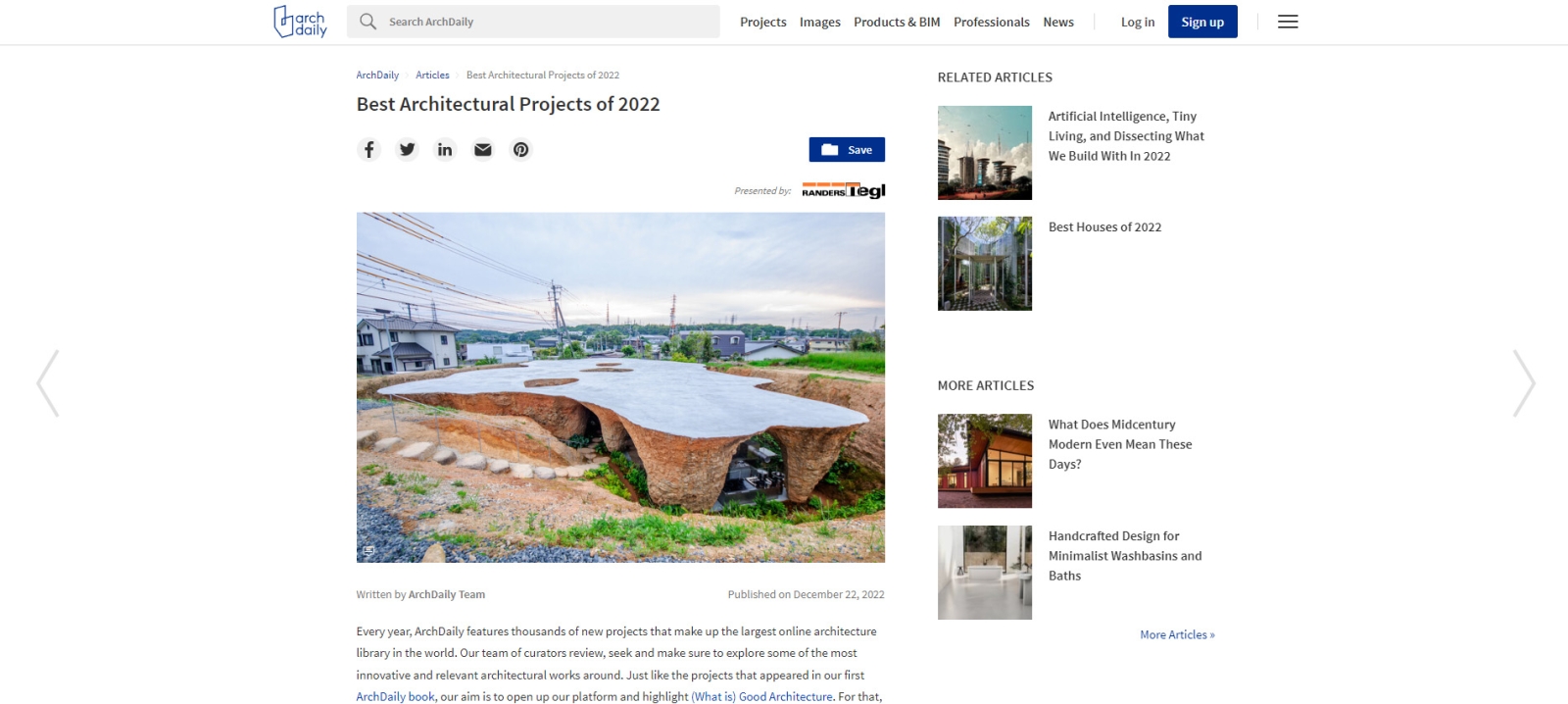 灣臥入選ArchDaily 2022年最佳建築作品