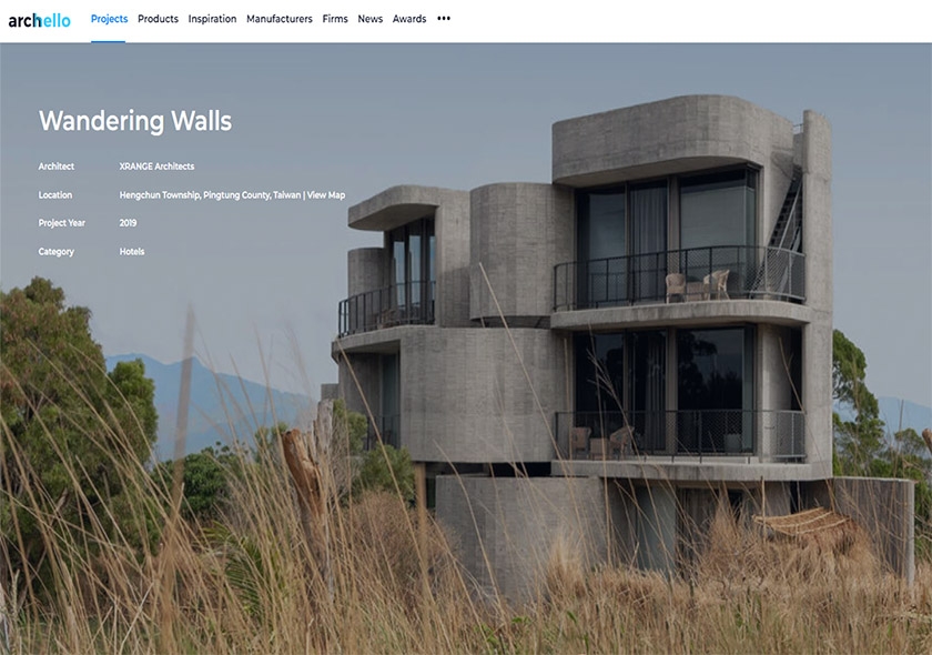 Archello 建築網站．報導灣臥